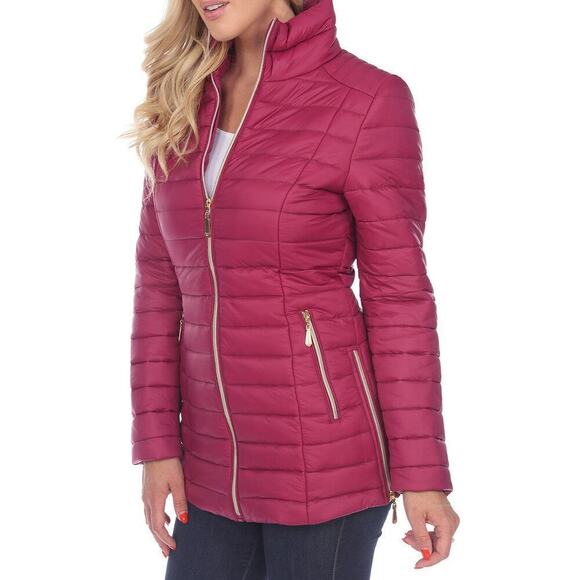 White Mark Curvy Straight Puffer Coat - NWT (Boutique) - Picture 5 of 7